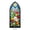 B004- Style D, variant on Translucent Acrylic Book Mark, Stained Glass Art Reader Gift, Vintage Floral Page Marker, 6X2 Inch Book Club Stocking Stuffer Gift for Mom, Friend, Colorful Gothic Arched Stained