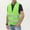 A_ Green, variant on Mwjwdo High Visibility Safety Vest for Traffic Work, Running, Surveyor and Security Guard - Construction Vest with 2 Reflective Strips Breathable Mesh Fabric Gold 均码