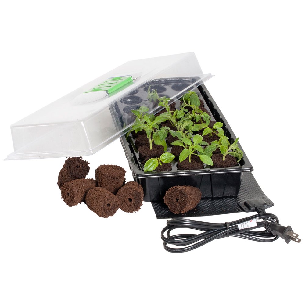 Hydrofarm Jump Start 24Cell Mini Germination Station and Heat Mat