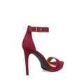 thumbnail image 3 of Fahrenheit Single Sole Women's High Heel Sandals in Wine, 3 of 3