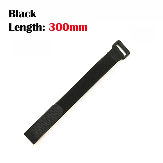 10-300 Pcs Sangles en Nylon Réutilisables à Crochet et Boucle, Ruban de Fixation Inversé Coloré, Attaches de Câble Autocollantes, Lot d'Enroulements, Attaches Fixes, Bricolage Noir x 300mm 10 Pcs