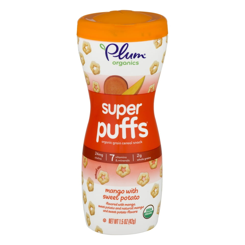 Plum Organics Super Puffs Mango with Sweet Potato, 1.5oz