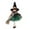 A, variant on Halloween Small Witch Figurine with Gauze Skirt, Hangable Witch Doll Ornament | Sorceress Doll with Broom,Halloween Hanging Decoration,for Haunted House Room Door and Window Decoration