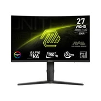 MSI MAG 275CQRF QD E2 27" 16:9 WQHD 180Hz Curved VA LED HDR Gaming Monitor, Metallic Black