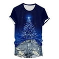 thumbnail image 7 of Gubotare Merry Christmas Shirts for Women Funny Christmas Tree Graphic Print Holiday T Shirts Merry Christmas Print Shirt (Blue,S), 7 of 7