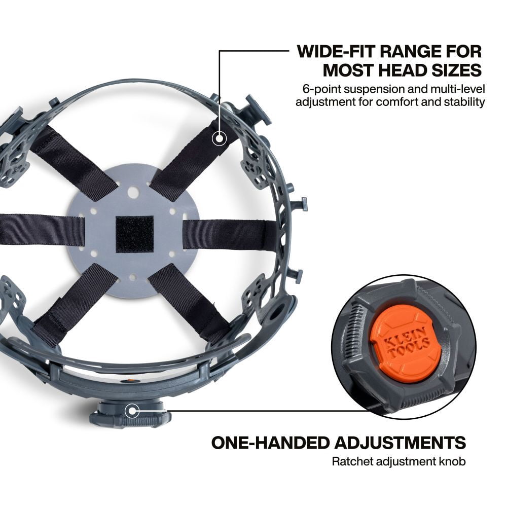 Klein Tools 6 Point Hard Hat Suspension Replacement