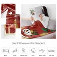 thumbnail image 4 of Winter Snowman with Scarf Throw Flannel Blanket 50x80In Merry Christmas Tree Red Gift Leaf Super Soft Cozy Bed Blanket, Lightweight Plush Fuzzy Bed Throw for Bedroom Sofa Couch Living Room, 4 of 4