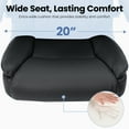thumbnail image 5 of CELTOSS Leather Office Chair, Ergonomic Executive Chair with Padded Flip-Up Armrests, Mid-Back PU Computer Desk Chair, Jet Black, 5 of 13
