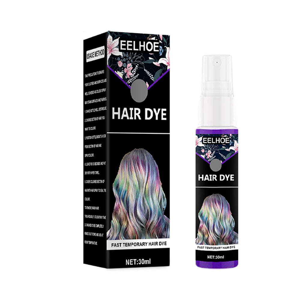 WREA 30ml Hair Color Colorful DIY Dye One-time Hair Glitter Spray DIY Dye  Hair Cream Hair Glitter Spray - Walmart.com