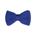 thumbnail image 1 of INSPIRE CHIC Men's Pre-Tied Bow Ties Adjustable Strap Solid Color Knitted Bowtie Royal Blue, 1 of 5