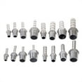 thumbnail image 2 of BSP Male Thread Pipe Fitting 304 Stainless Steel X Barb Hose Tail Reducer Pagoda Joint Coupling Connector ,Easy to Install, 2 of 6