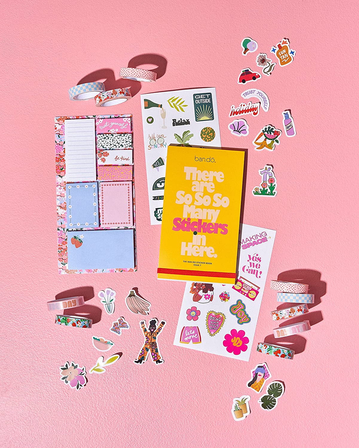 Ban.do Goal Setting Sticker Book Issue 2 - 35 Sheets Of Colorful, Fun, & Positive Stickers For Journals & Planners
