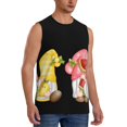 thumbnail image 2 of Fotbe Hello Summer Gnome Men's Camiseta sin Mangas Estampada para Hombres, Playera Casual para Gimnasio, Entrenamiento, Playa-Small, 2 of 7