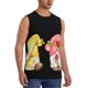 thumbnail image 2 of Fotbe Hello Summer Gnome Men's Camiseta sin Mangas Estampada para Hombres, Playera Casual para Gimnasio, Entrenamiento, Playa-Small, 2 of 7