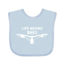 Inktastic Life Behind Bars Mountain Bike Boys or Girls Baby Bib
