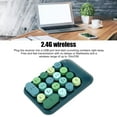 thumbnail image 3 of Pavé Numérique Sans Fil, Pavé Numérique Ergonomique Rétro 2.4GHz, 18 Touches Colorées Touches Rondes Mini Clavier Numérique avec Récepteur USB pour PC Bureau Ordinateur Portable Notebook, 3 of 7