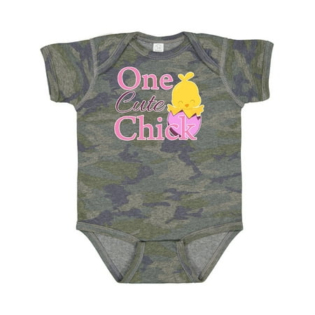 

Inktastic One Cute Chick Gift Baby Girl Bodysuit
