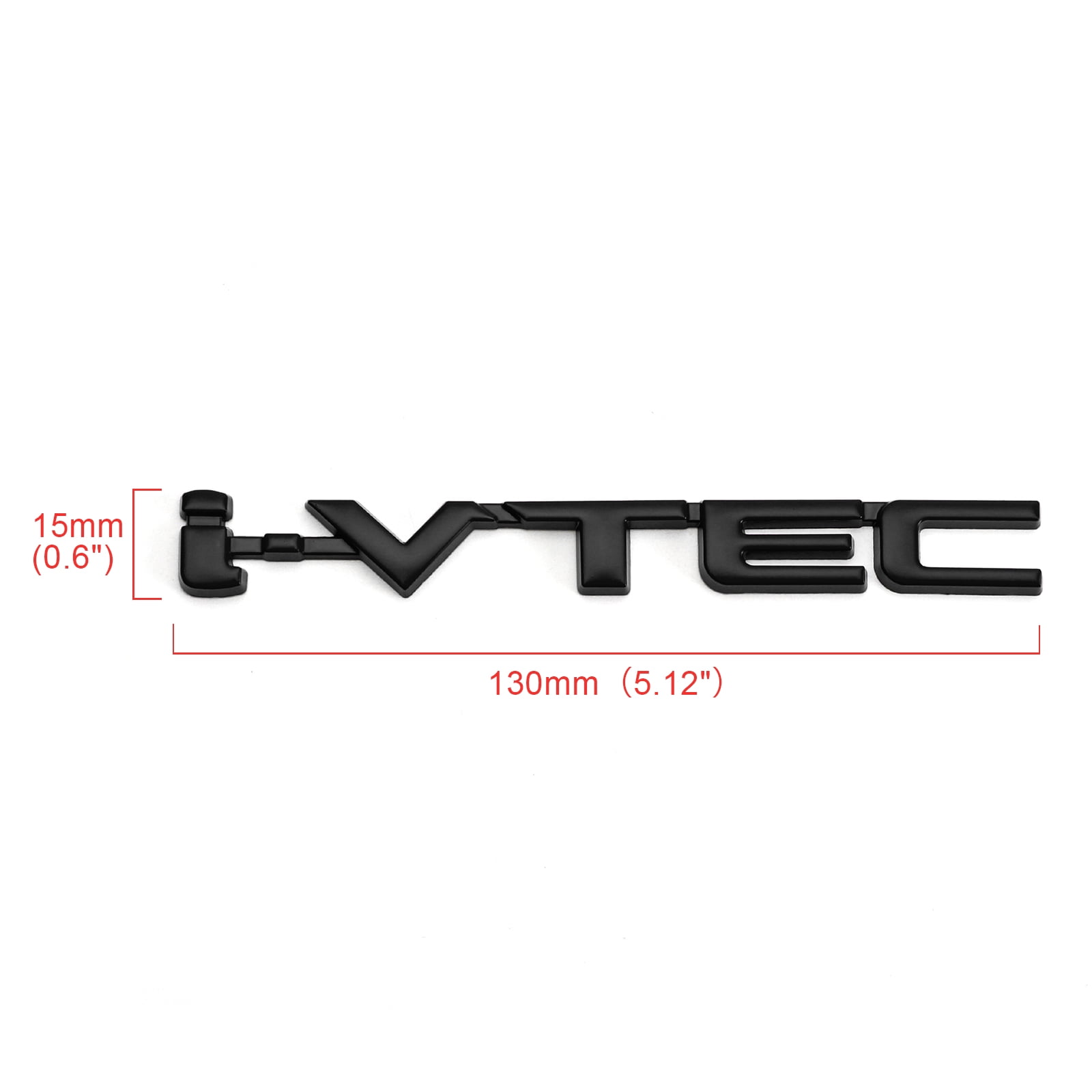 New i-VTEC Turbo 3D Aluminum Logo Car Trunk Rear Emblem Badge Decal Stickers 