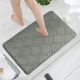 thumbnail image 6 of Non-Slip Absorbent Bath Mat, Memory Foam Bathroom Rug with Quick Dry Technology, Machine Washable Soft Velvet Floor Mat for Shower, Kitchen, and Bedroom, 6 of 9