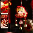 thumbnail image 2 of Plush Pendant 2025 New Year Hanging Pendant with Hook Year of Snake Auspicious Cartoon Lion Tassel Tree Window Car Decoration Chinese Style Pendant, 2 of 8