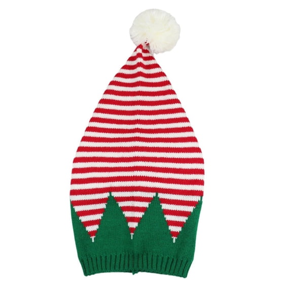 Christmas Knitted Striped Beanie Hat Adult Winter Holiday Party Decorative Headwear