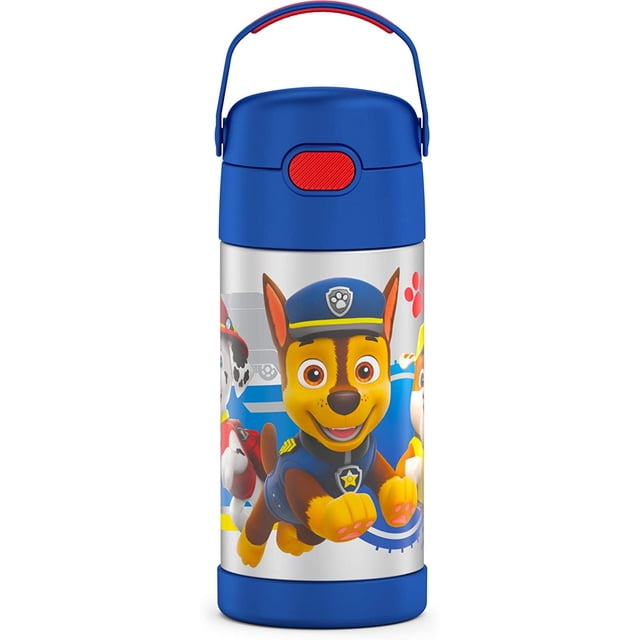 Botella aislante Para niños THERMOS 12 oz con pajita de silicona