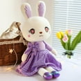 thumbnail image 2 of Cute Plush Toy Elastic Colorful Lovely Cartoon Skirt Rabbit Plush Toy For Decoration, 2 of 2