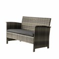 thumbnail image 2 of Vulcan Jareth 4-Piece Resin Wicker Patio Conversation Set, 2 of 6