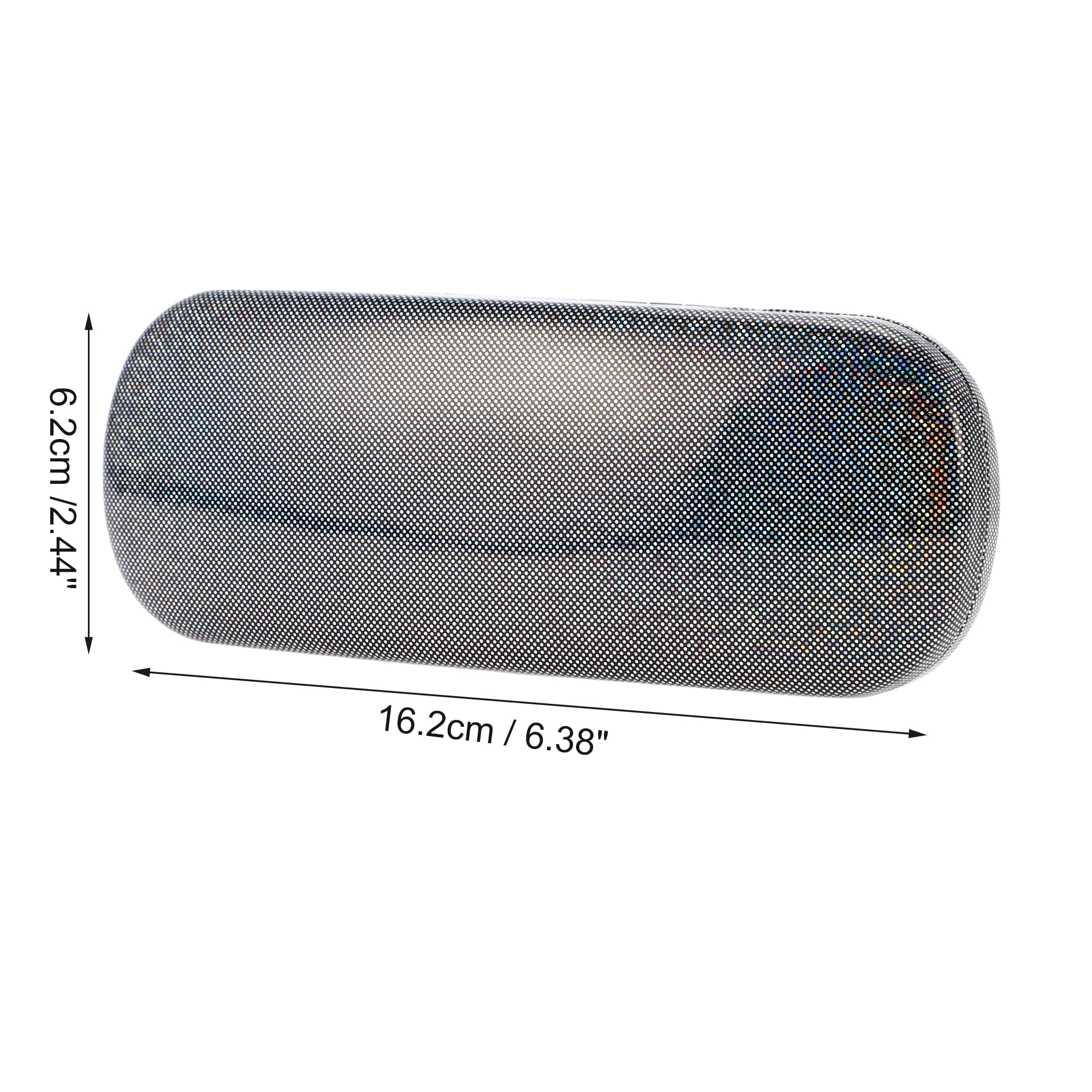 Unique Bargains Bright Stars Eyeglasses Case Storage 6.38"x2.44"x1.46" Black