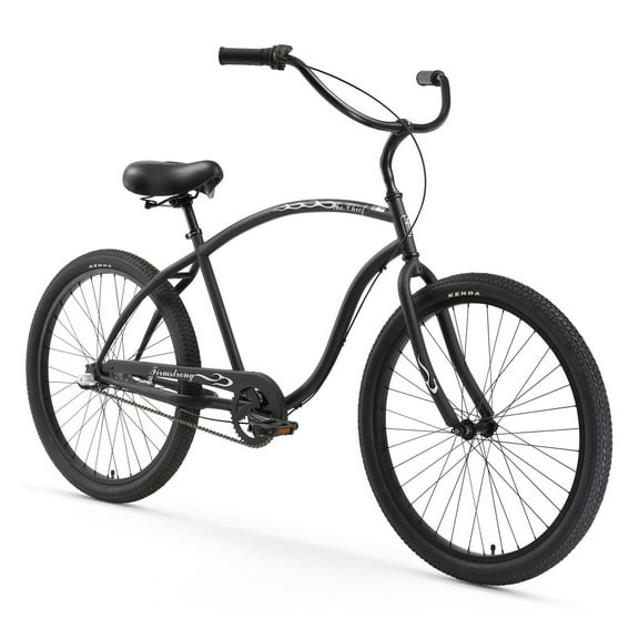 Firmstrong Chief Man, 26", Men's, Three Speed, Matte Black