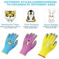 thumbnail image 5 of YSTDHL Kids Gardening Gloves, 3-Pack Gardening and DIY Gloves, Non-Slip Breathable Comfortable Safety Kids Gardening Gloves for 8-11 Years Old Rubber Palm, Waterproof and Dustproof, 5 of 8