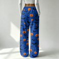thumbnail image 6 of QWKLEAJ Halloween Pajama Pants Women Flannel Sleepwear Lounge Pants Loose Fit Elastic Waist Sleep Pants Holiday Party Casual Trousers Cute Pumpkin Ghost Print Nightwear, 6 of 6