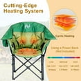 thumbnail image 3 of Slsy Oversized Heated Massage Camping Chair with Padded Armrests, 500 lb Weight Capacity, Portable Seat, Suitable for Camping, Picnics, and Outdoor Activities, 3 of 7