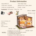 thumbnail image 4 of Villa en miniatura Dollhouse Spilay DIY con muebles, LED 1:24, 4 of 7
