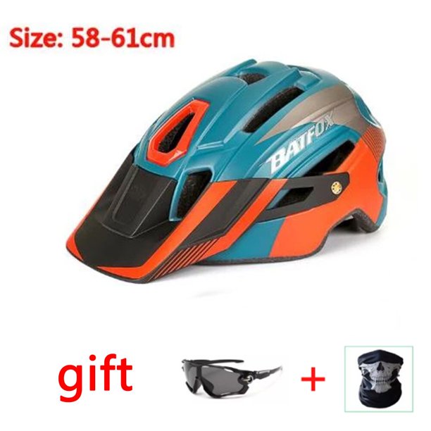 BATFOX-Casco ultraligero moldeado para Bicicleta, protector de cabeza para Ciclismo de montaña y carretera, DH AM Fivean Cascos de ciclismo