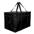 thumbnail image 2 of deevoka Insulated Food Delivery Bag Practical Food Warmer for Picnic Travel Restaurant Black, 2 of 9