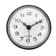 thumbnail image 4 of Waterproof Bathroom Shower Clock Mini Round Wall Clocks with Suction Cup, Black, 4 of 7