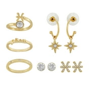 Ig Pisces Zodiac Ear And Ring Set