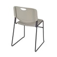 thumbnail image 3 of Regency Kobe 48 x 24 in. Flip-Top Training Nesting Table- Grey, 2 Zeng Stack Chairs- Grey, 3 of 7
