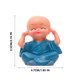thumbnail image 3 of Aquatic Wood Green Potted Little Monk Decoration, 3 of 5
