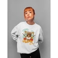 thumbnail image 2 of Tropical Ukulele And Palm Tree Tiki-Vibes Women's Sweatshirt, 2 of 4