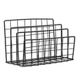 thumbnail image 3 of 1/2/4 Layers Iron Grid File Book Storage Shelf Organizer Holder Desktop Rack, 3 of 12