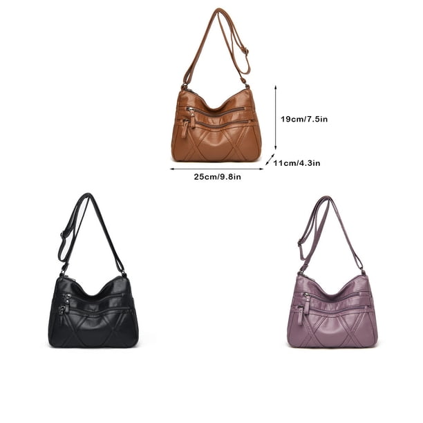 Sac à Main Bandoulière En Cuir PU Marron - Marque Coquelicot Et Coccinelle - Neuf Avec étiquettes