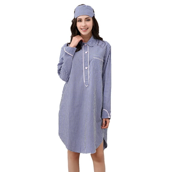 Richie House Women's Cotton Night Shirt RHW2829-A-M