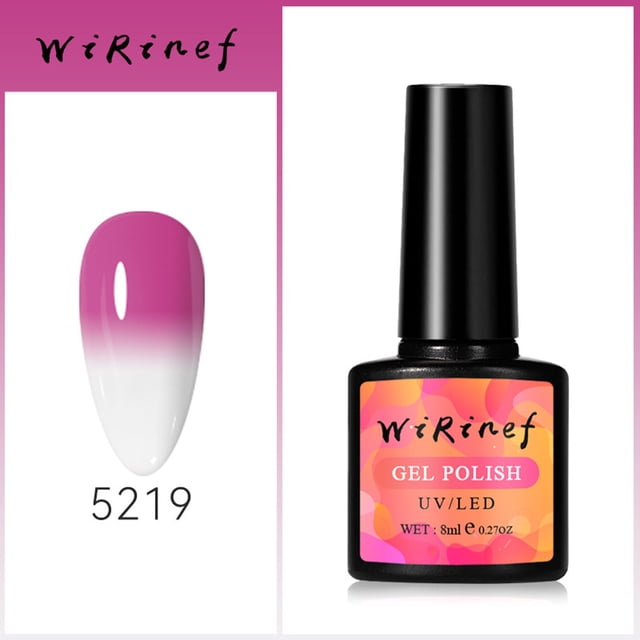 Esmalte de uñas en gel que cambia de color, con cambio de temperatura, esmalte de uñas en gel, esmalte de uñas en gel, colección Sky, uñas con degradado, para decoración de uñas DIY en casa.