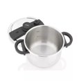 thumbnail image 2 of Zavor EZLock 7.4-Quart Pressure Cooker with Visual Pressure Indicator and Automatic Pressure Release System, Silver (New Open Box), 2 of 4