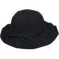 thumbnail image 3 of CoCopeaunts Cotton Bucket Hats for Women Bow Belt Summer Anti-UV Charming Ruffled Brim Vacation Travel Packable Girl Basin Hat, 3 of 8