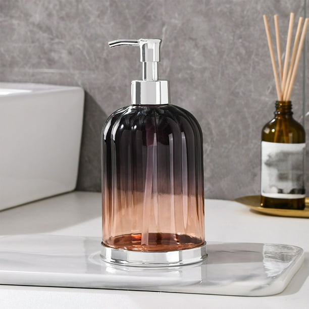 Artículos esenciales para dormitorios, suministros de limpieza, botella dispensadora de desinfectante de manos de 450 ml, elegante botella de desinfectante de manos para baño, cocina, inodoro, estació