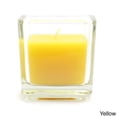 thumbnail image 2 of Zest Candle CVC-040 White Citronella Square Glass Votive Candles -12pc-Box, 2 of 2