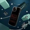 thumbnail image 4 of DistinctInk Clear Hybrid Case for Apple iPhone 15 Pro (6.1" Screen) - I Smoke Cigars And I Know Things - Tempered Glass Back, 4 of 9